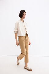 Pedro del Hierro Jeans capri rectos b&aacute;sicos Beige