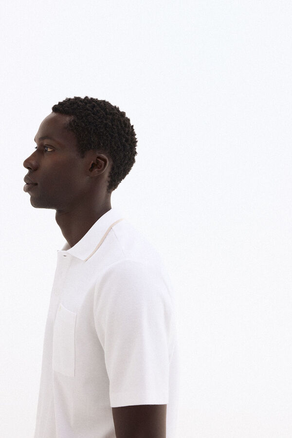 Pedro del Hierro Polo textura Blanco