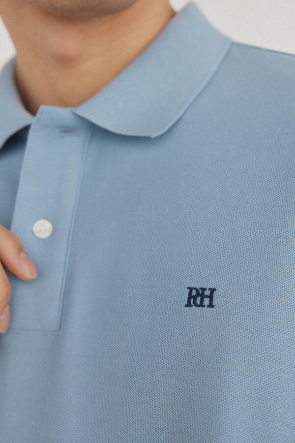 Pedro del Hierro Polo b&aacute;sico piqu&eacute; Azul
