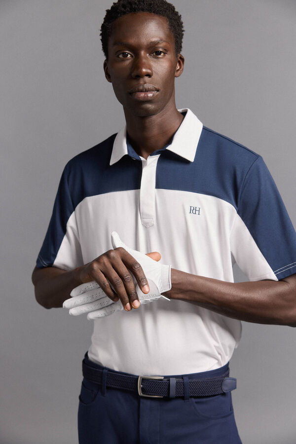 Pedro del Hierro Polo de contrastes golf Azul
