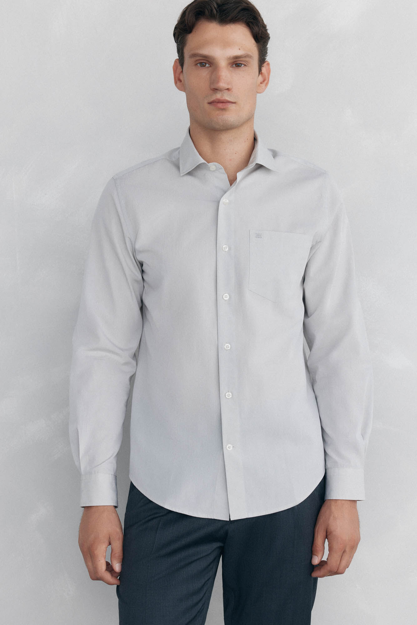 Pedro del Hierro Camisa lisa popel&iacute;n
