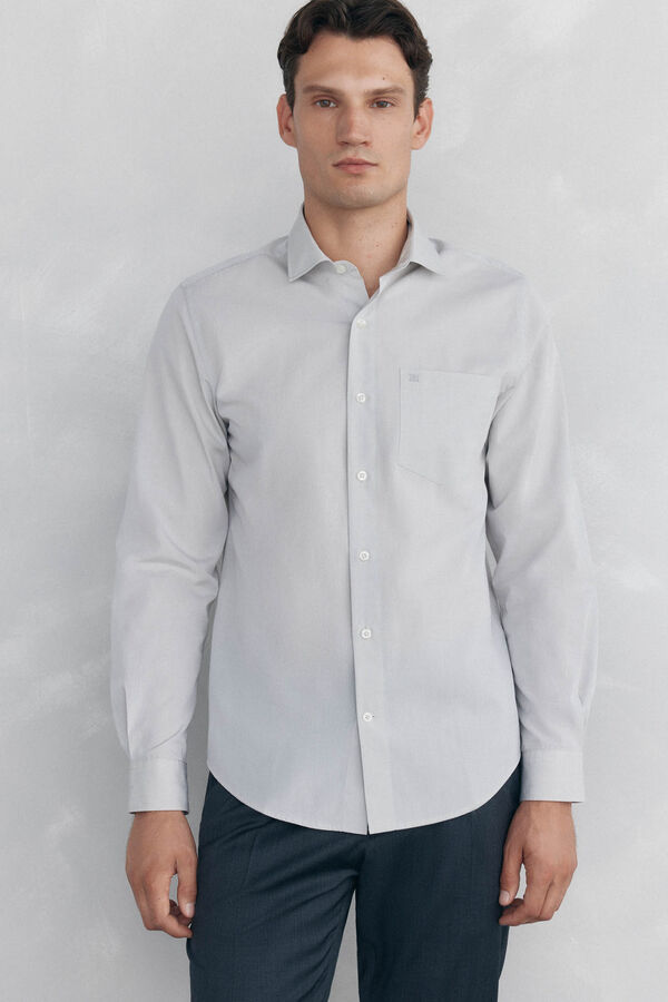 Pedro del Hierro Camisa lisa de popel&iacute;n Verde