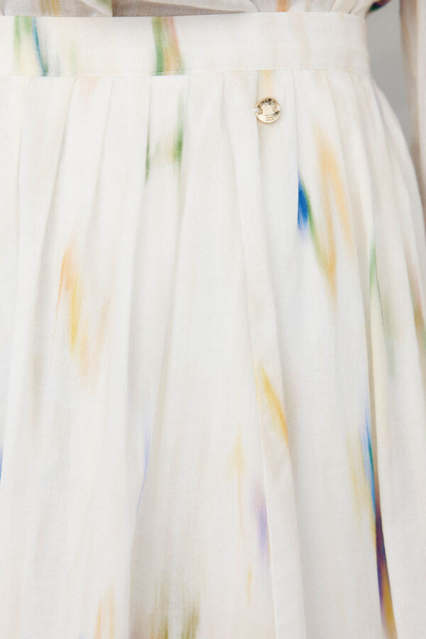 Pedro del Hierro Falda midi estampada de vuelo Varios