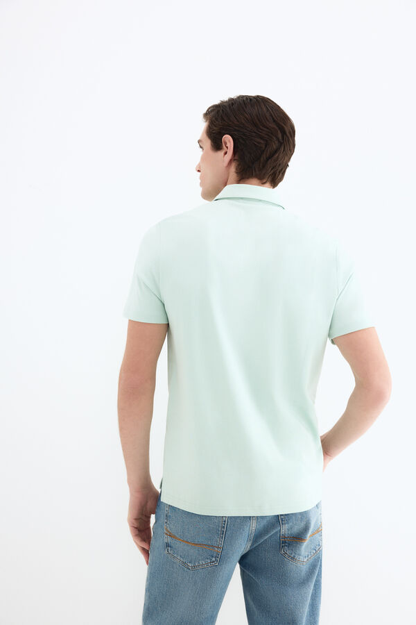 Pedro del Hierro Polo mercerizado Verde
