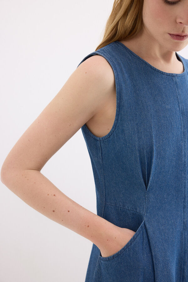 Pedro del Hierro Vestido de mezclilla Azul