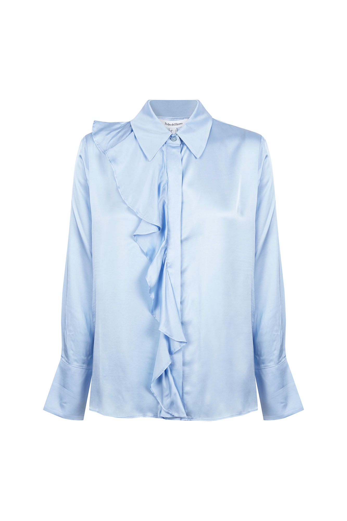 Pedro del Hierro Camisa satinada con volante
