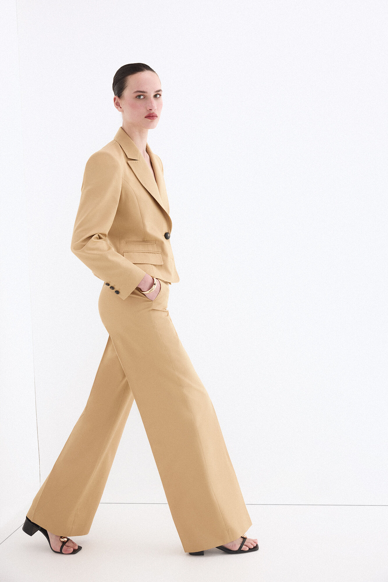 Pedro del Hierro Pantal&oacute;n de traje color camel