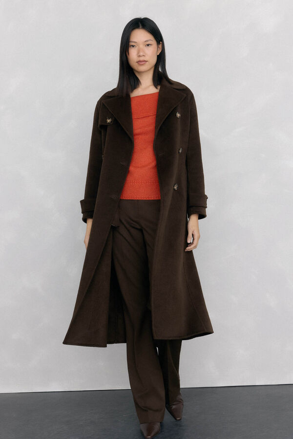 Pedro del Hierro Su&eacute;ter cuello envolvente Naranja