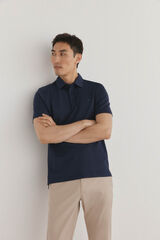 Pedro del Hierro Polo mercerizado Azul