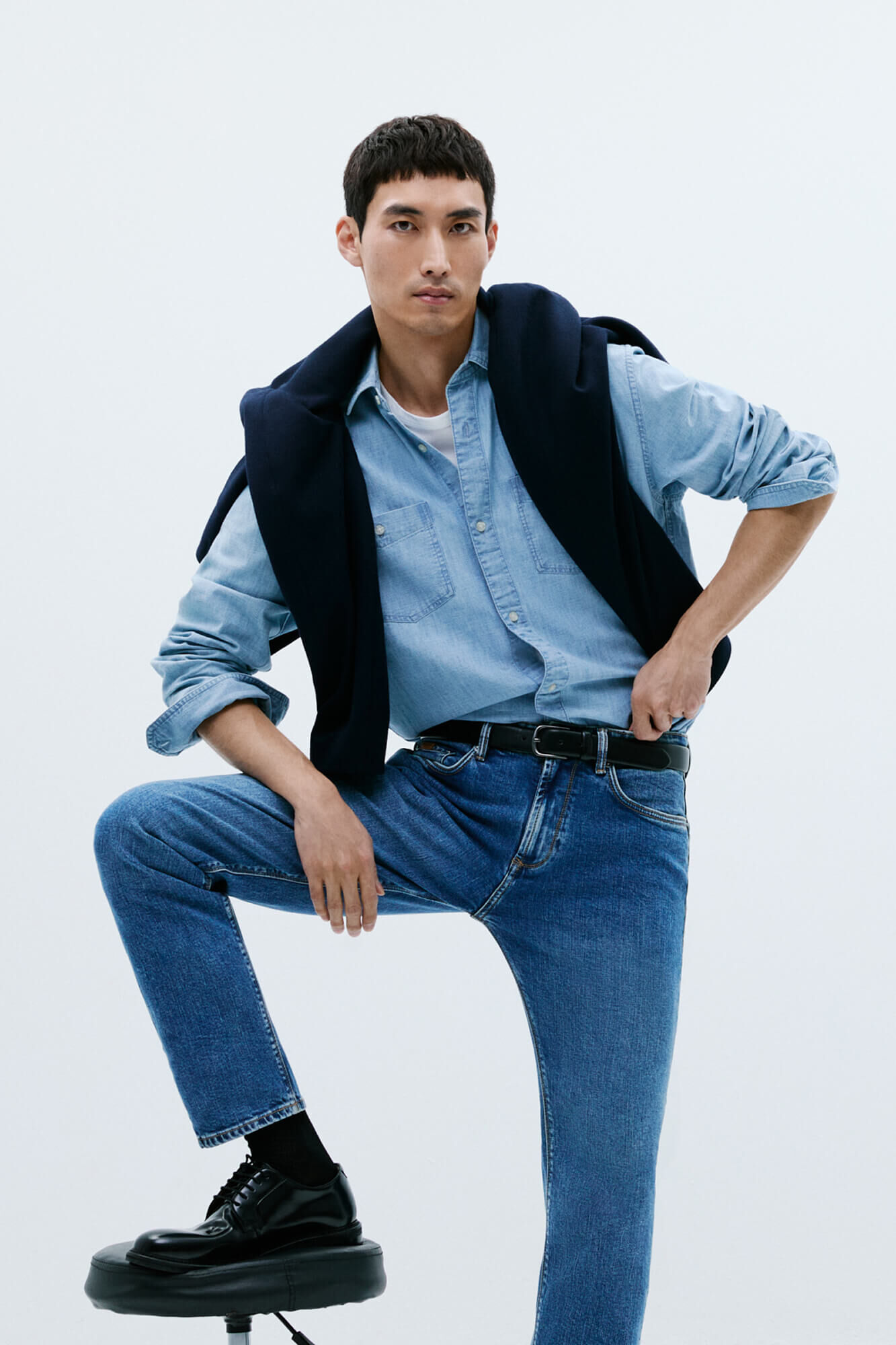 Pedro del Hierro Camisa chambray