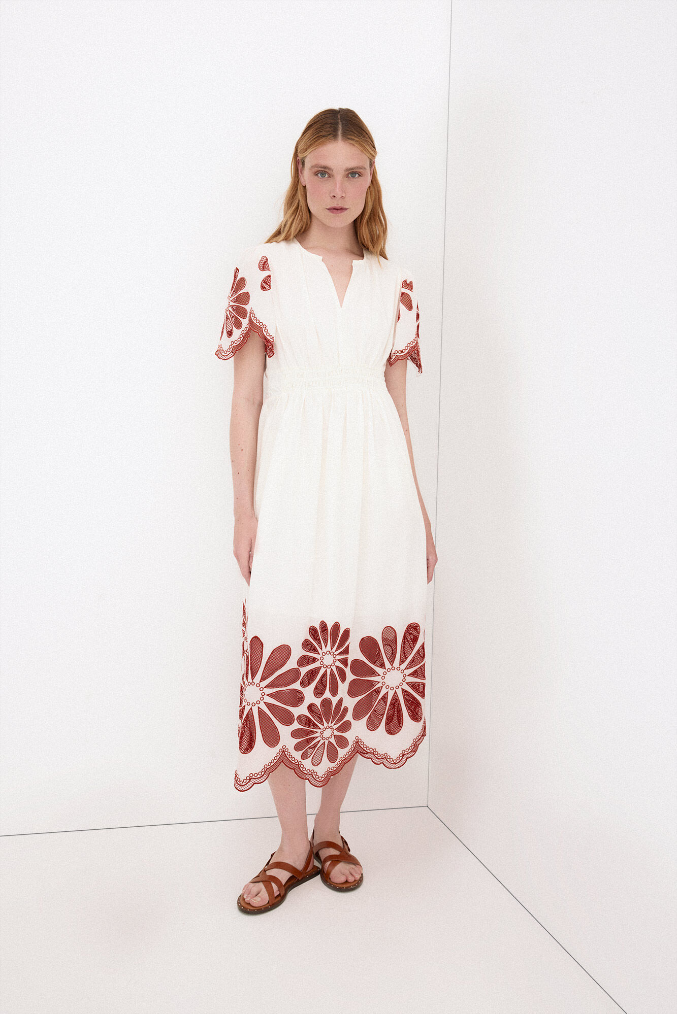 Pedro del Hierro Vestido rom&aacute;ntico encaje