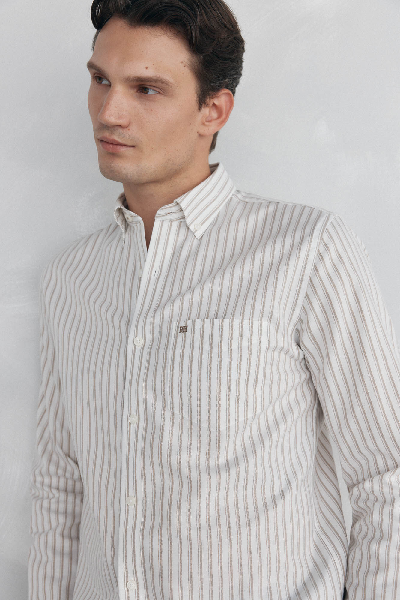 Pedro del Hierro Camisa non iron oxford rayas