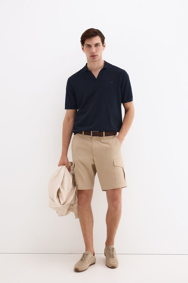 Pedro del Hierro Bermuda cargo regular Beige