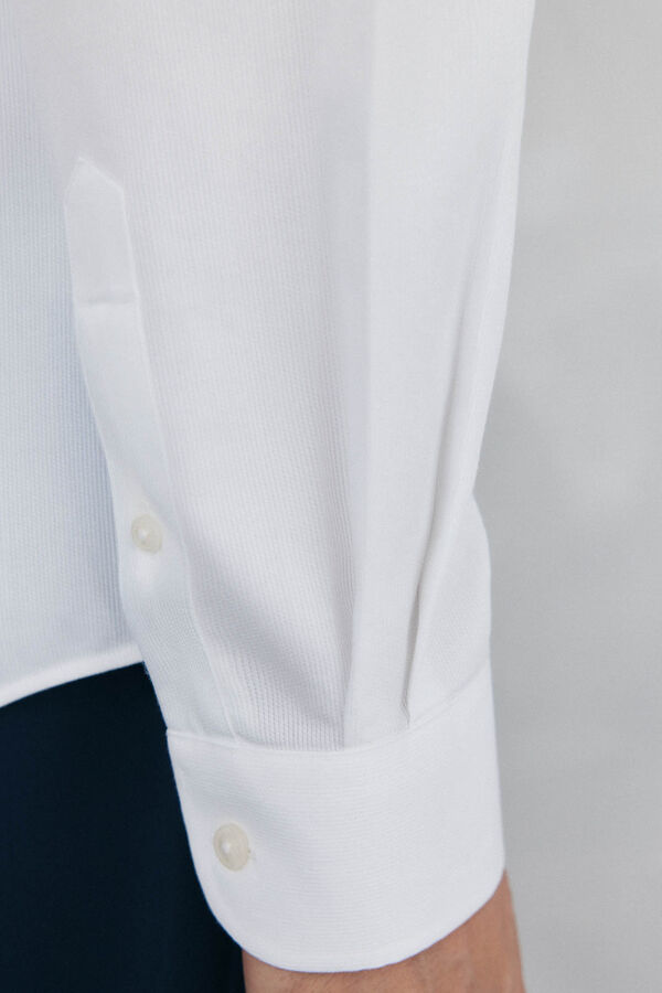 Pedro del Hierro Camisa de vestir lisa non iron + antimanchas Blanco