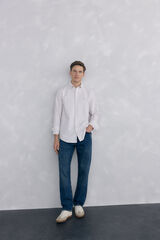 Pedro del Hierro Camisa iconic oxford raya candela Beige