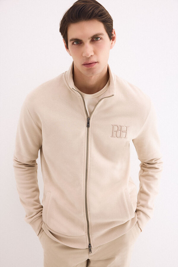 Pedro del Hierro C&aacute;rdigan logo Beige