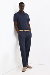 Pedro del Hierro Pantal&oacute;n chino estructura regular fit Azul