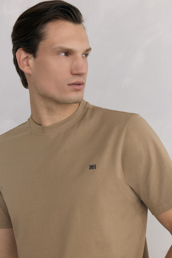 Pedro del Hierro Camiseta b&aacute;sica Beige