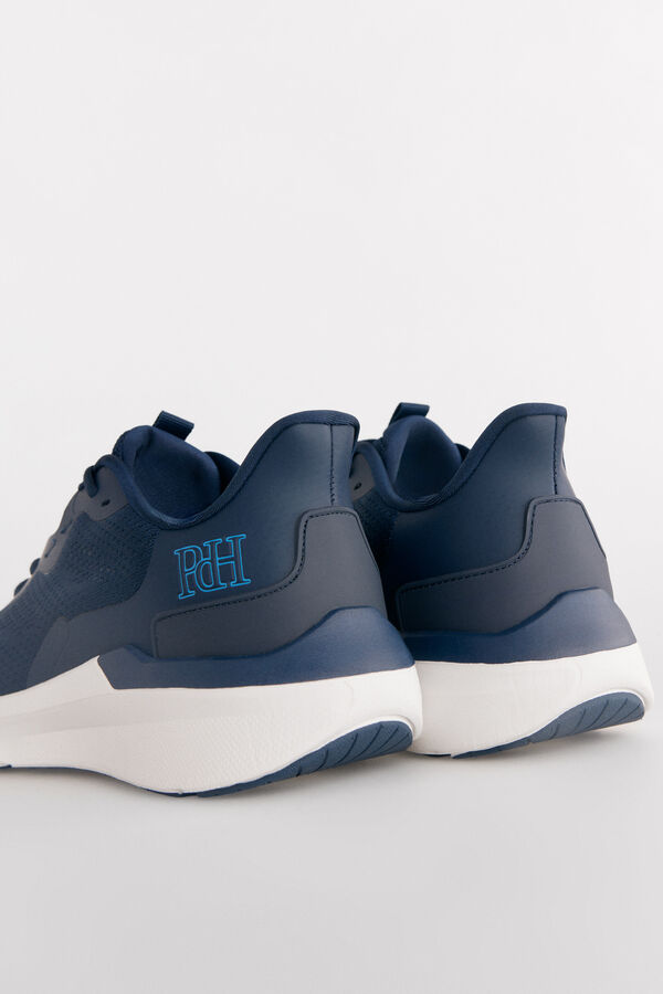 Pedro del Hierro Zapatilla textil cordones Azul
