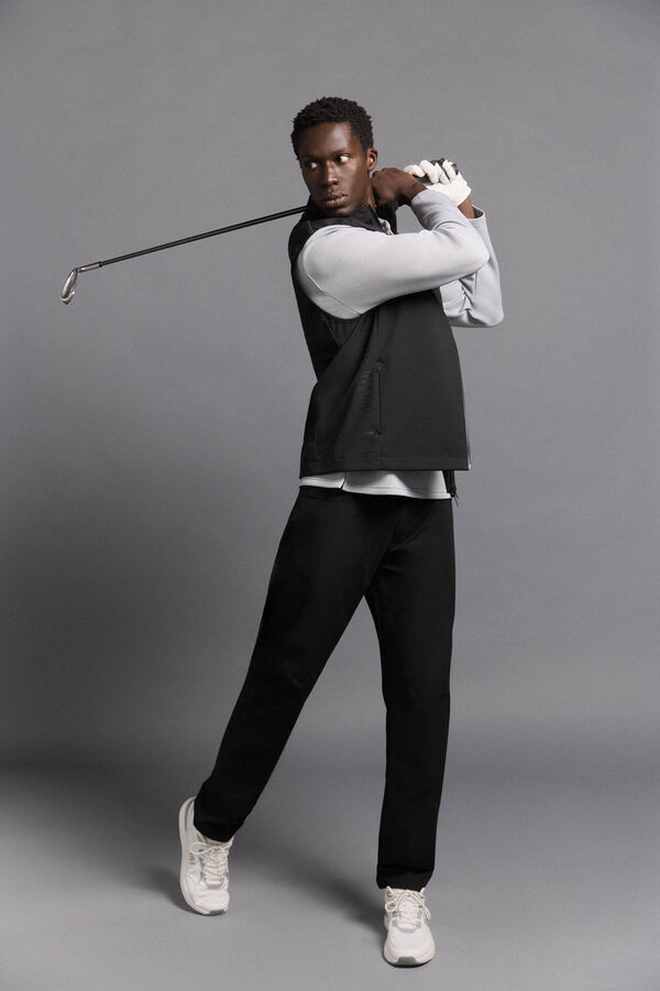 Pedro del Hierro Chaleco liso golf Negro