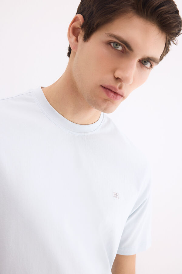 Pedro del Hierro Camiseta b&aacute;sica logo Azul