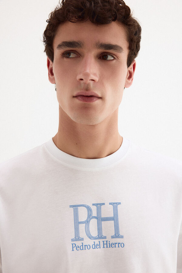 Pedro del Hierro Camiseta logo Blanco