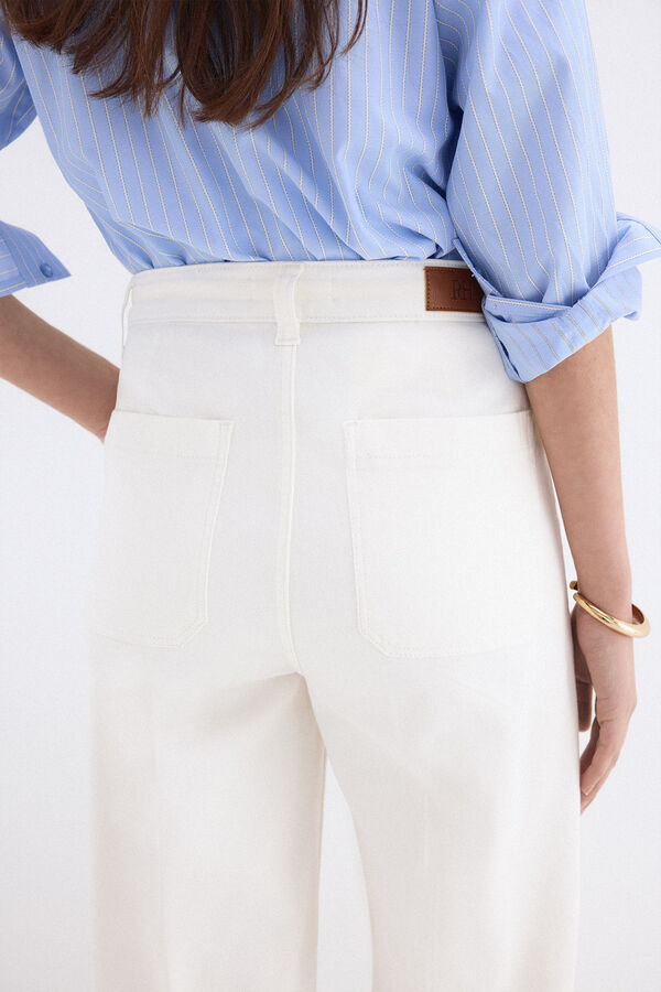 Pedro del Hierro Jeans wide flare Crudo