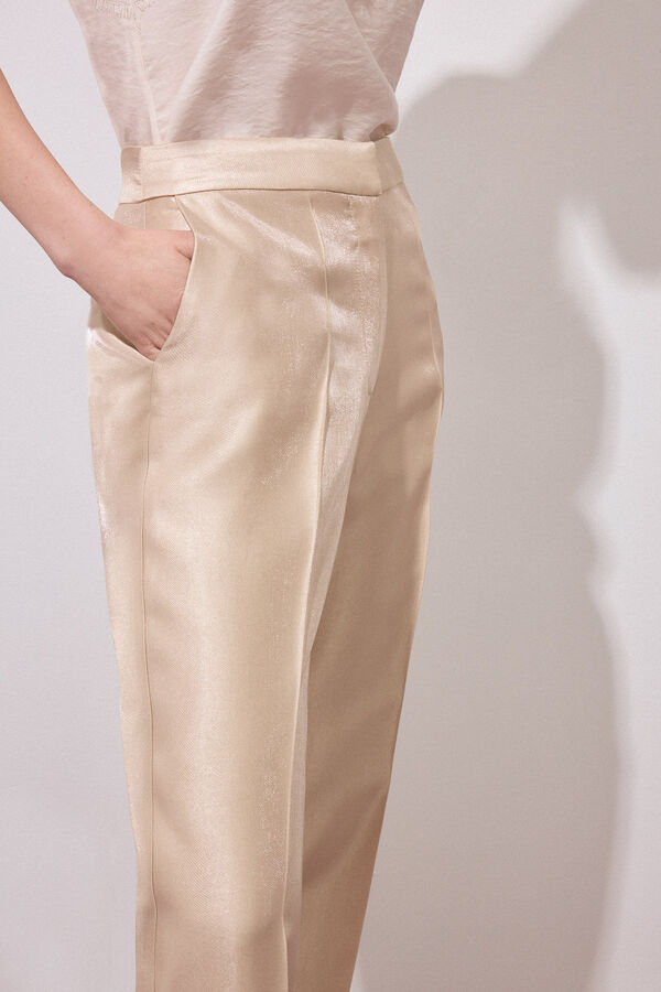 Pedro del Hierro Pantal&oacute;n smart dorado Amarillo