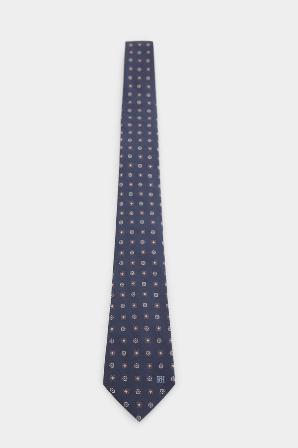 Pedro del Hierro Corbata seda natural Azul