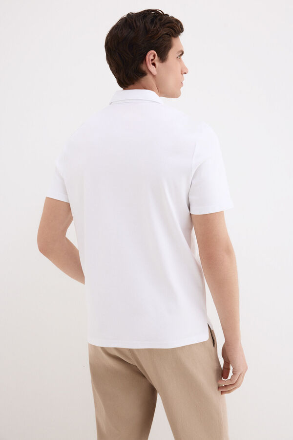 Pedro del Hierro Polo mercerizado Blanco