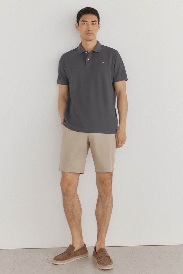 Pedro del Hierro Polo b&aacute;sico piqu&eacute; Gris