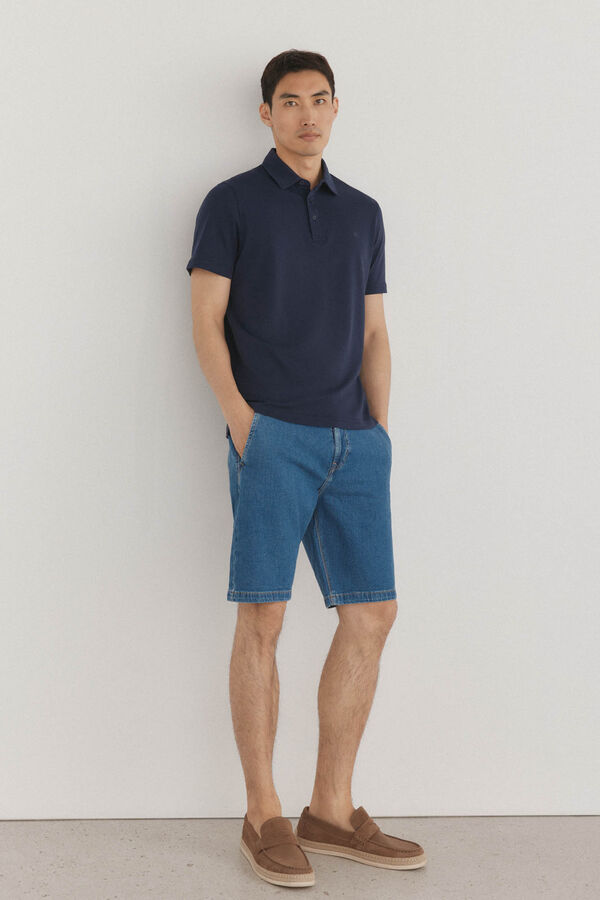 Pedro del Hierro Bermudas denim regular fit Azul
