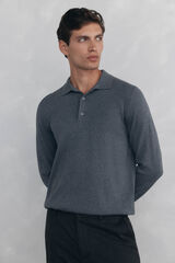 Pedro del Hierro Jersey cuello polo Gris