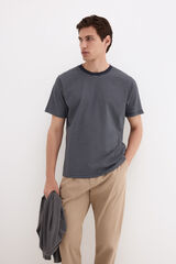 Pedro del Hierro Camiseta rayas algod&oacute;n mercerizado Azul