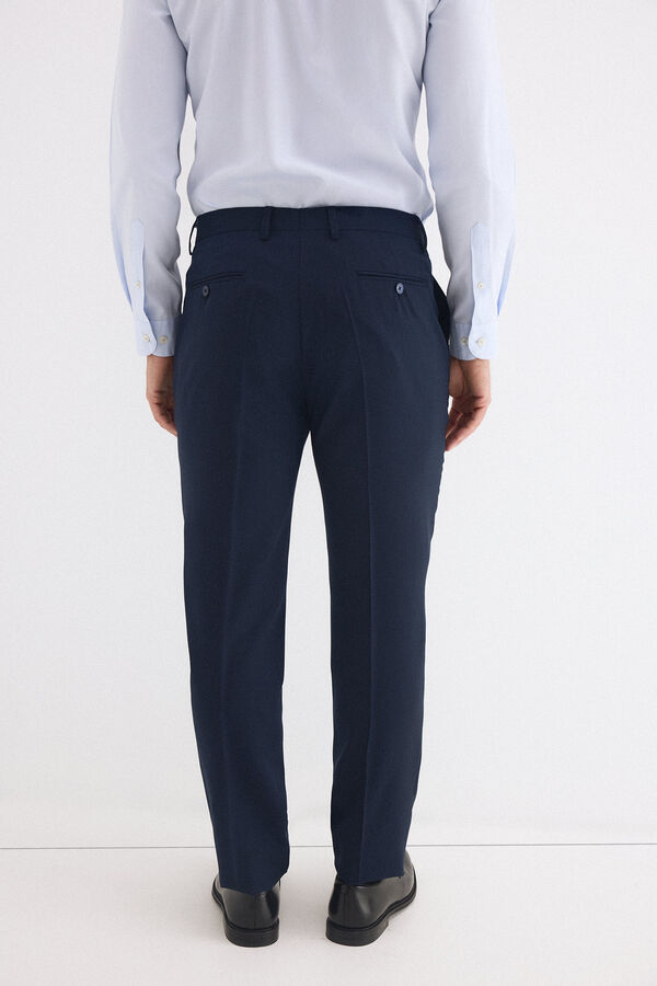 Pedro del Hierro Pantal&oacute;n canvas slim bi-stretch Azul