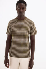 Pedro del Hierro Camiseta rayas Verde