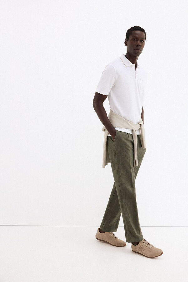 Pedro del Hierro Polo textura Blanco