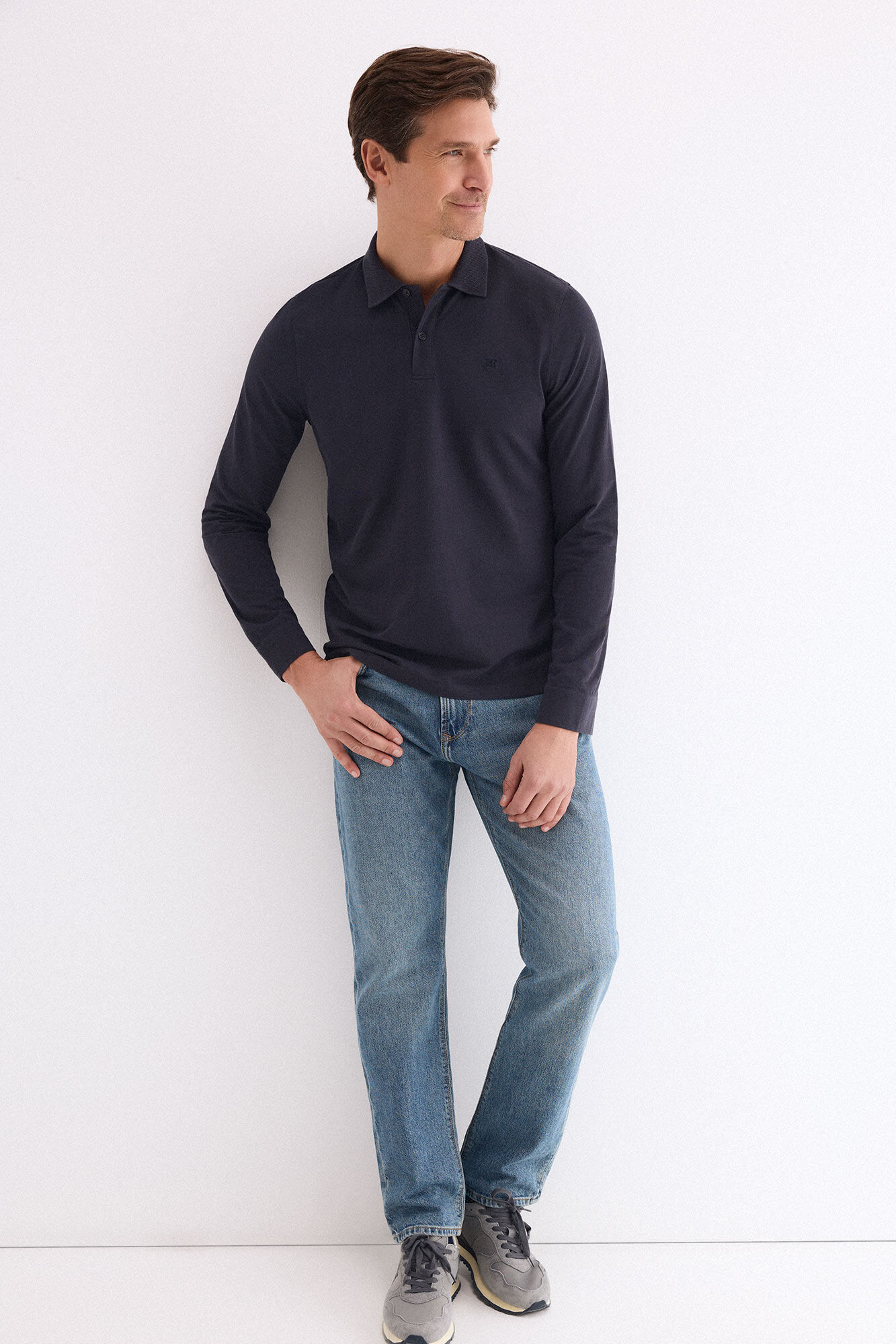 Pedro del Hierro Polo manga larga