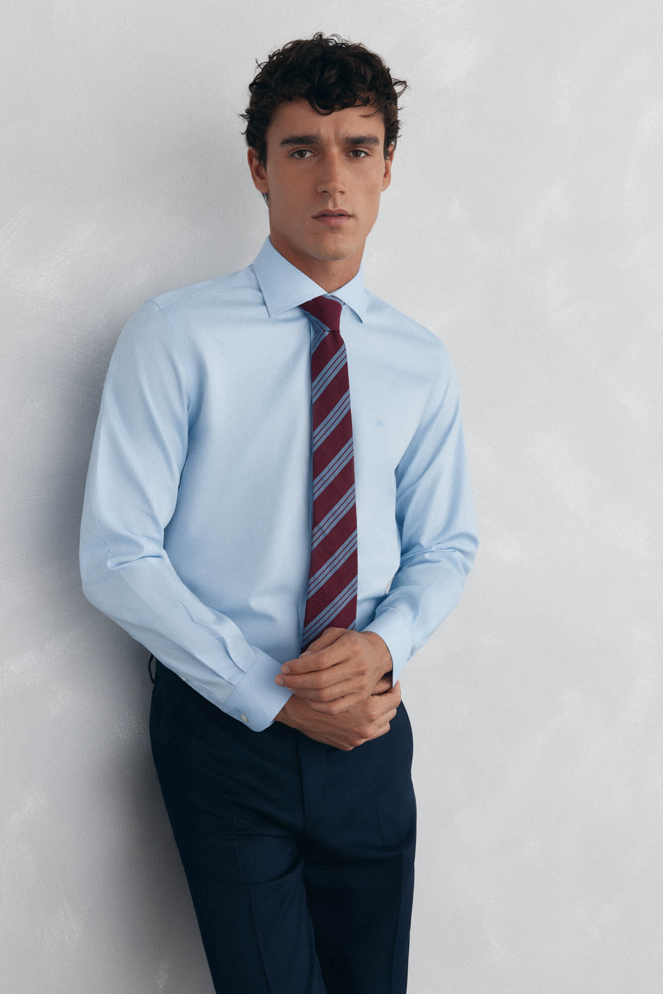 Pedro del Hierro Camisa vestir lisa non iron + antimanchas