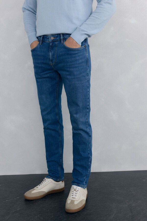 Pedro del Hierro Pantal&oacute;n vaquero slim fit Azul