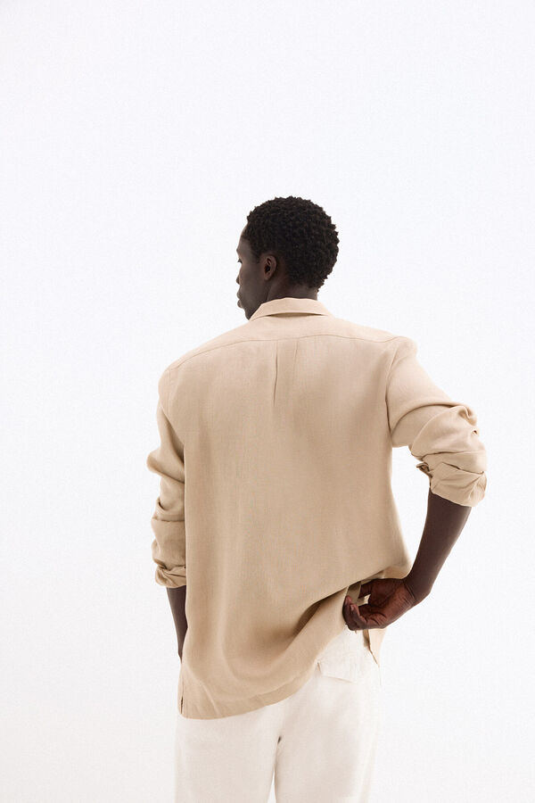 Pedro del Hierro Guayabera lino Beige