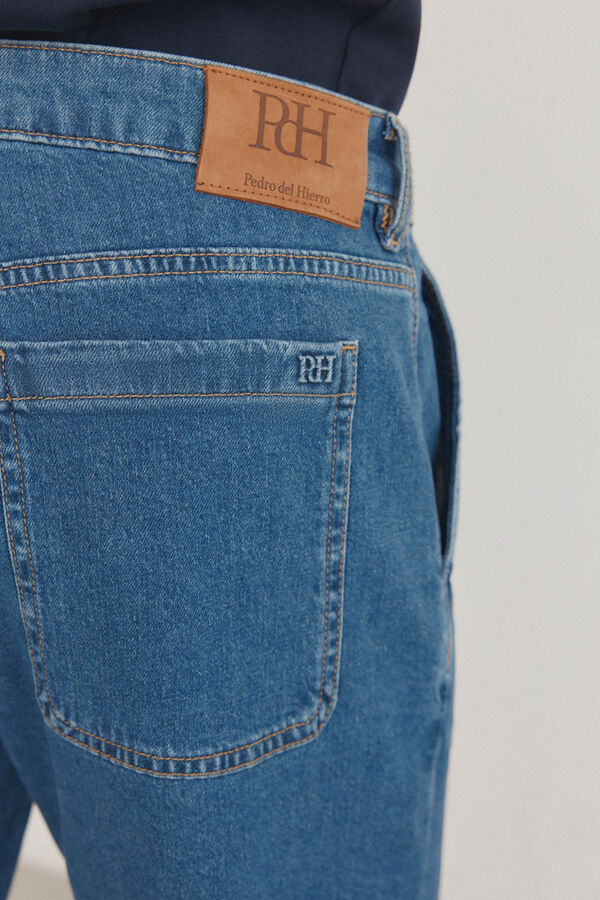 Pedro del Hierro Bermudas denim regular fit Azul