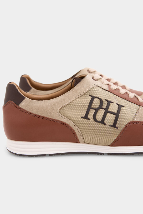 Pedro del Hierro Zapatilla icono piso goma Marr&oacute;n