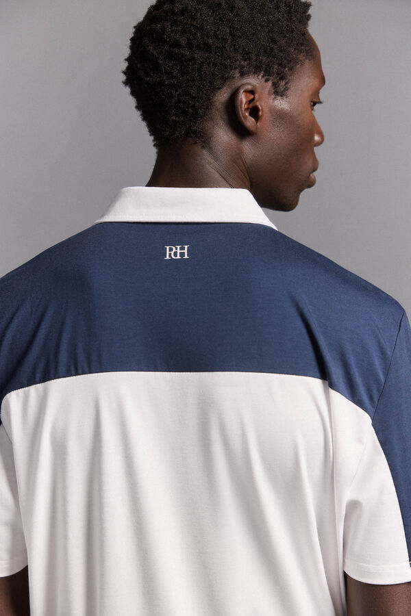 Pedro del Hierro Polo de contrastes golf Azul