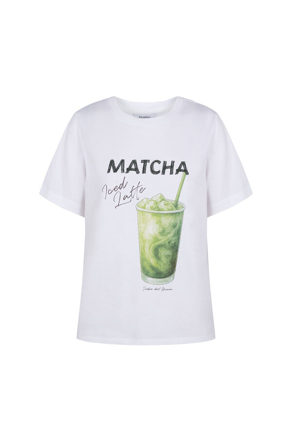 Pedro del Hierro Camiseta estampada frontal Blanco