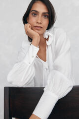 Pedro del Hierro Blusa holgada lisa Blanco