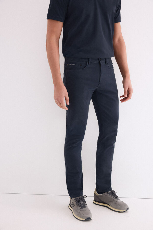 Pedro del Hierro Pantal&oacute;n 5 bolsillos slim Azul