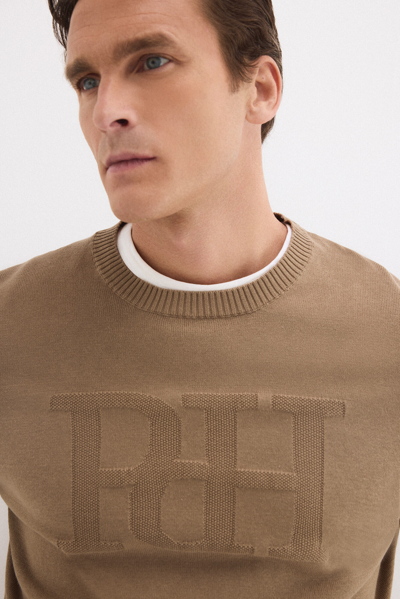 Pedro del Hierro Jersey cuello redondo big logo pecho