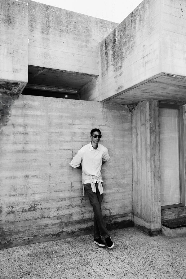 Pedro del Hierro Camisa de rayas Azul