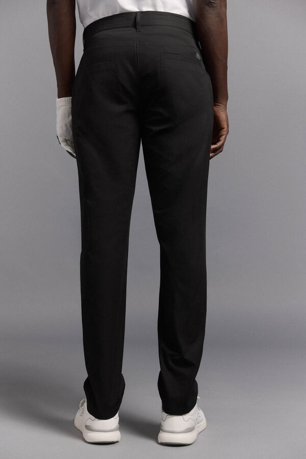 Pedro del Hierro Pantalones largos de 5 bolsillos golf Negro